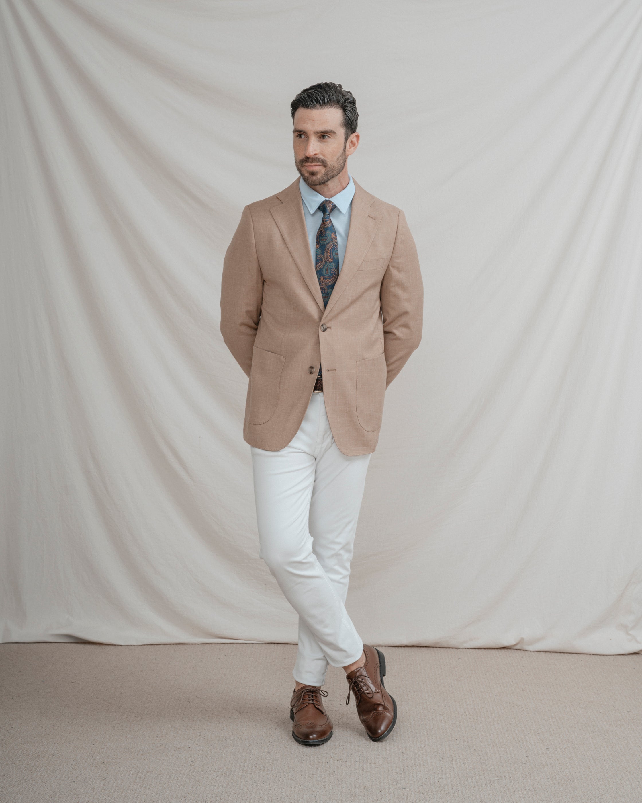 CHAQUETA CASUAL CÁMEL