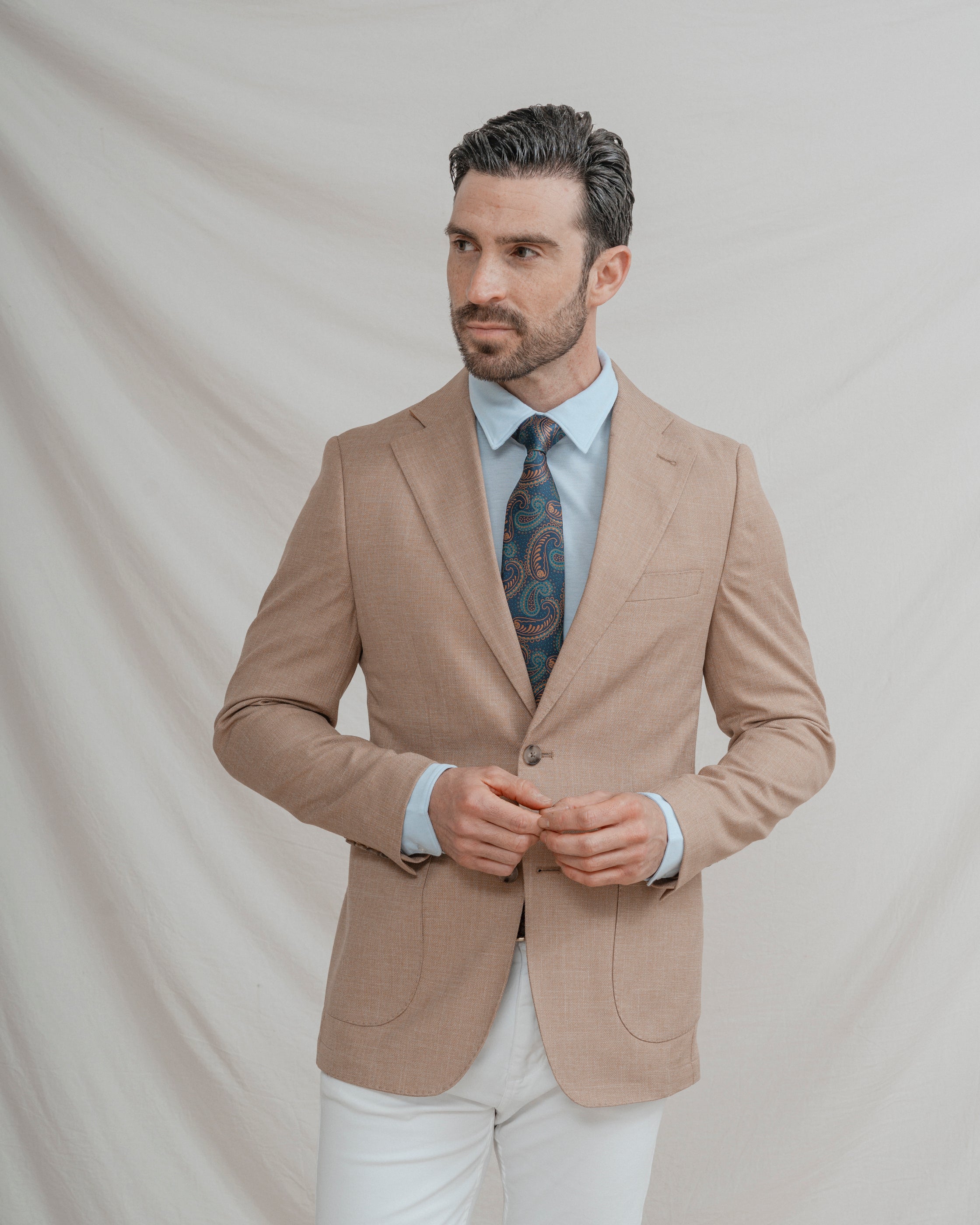 CHAQUETA CASUAL CÁMEL