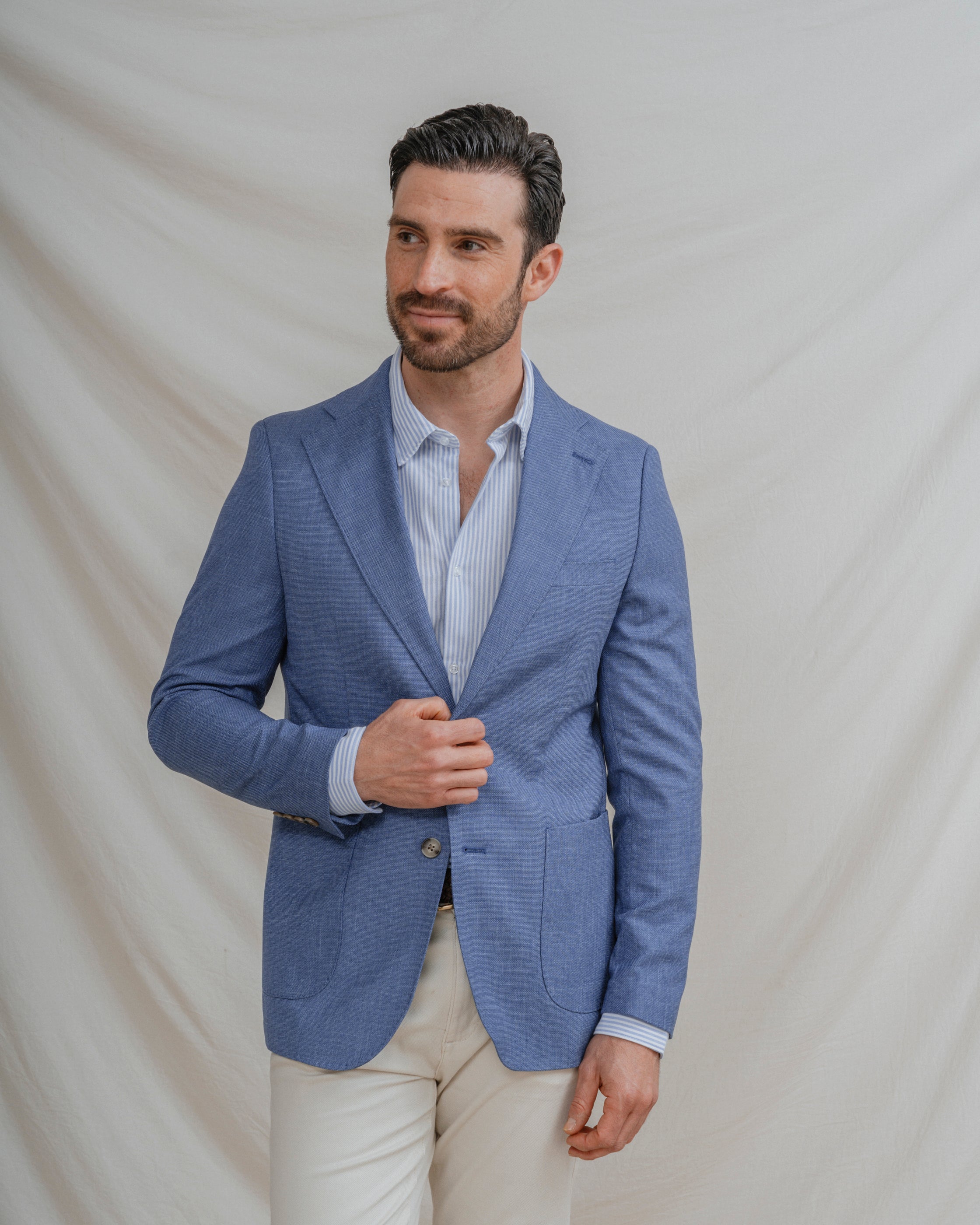 CHAQUETA CASUAL CELESTE