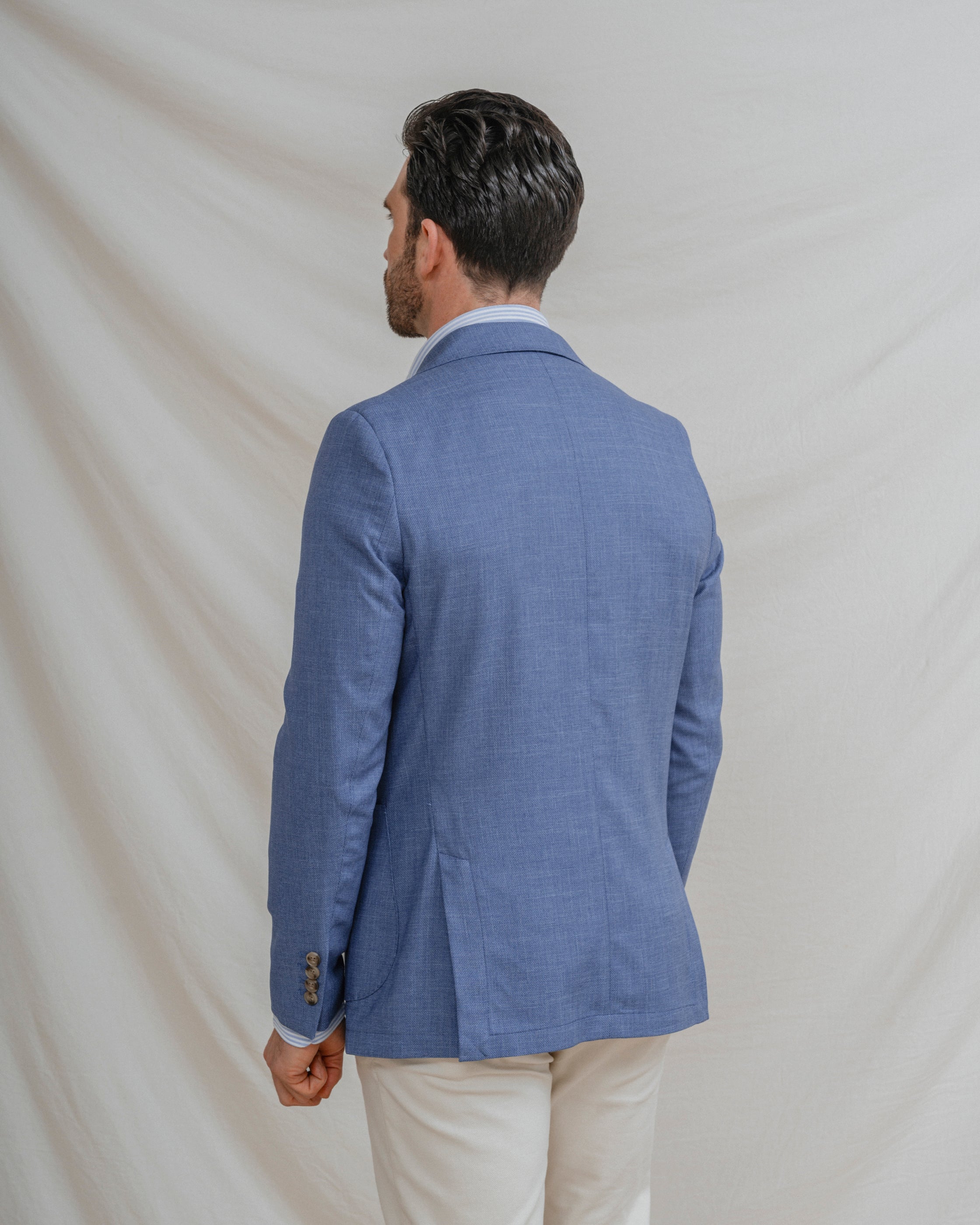 CHAQUETA CASUAL CELESTE