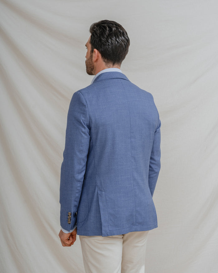 CHAQUETA CASUAL CELESTE