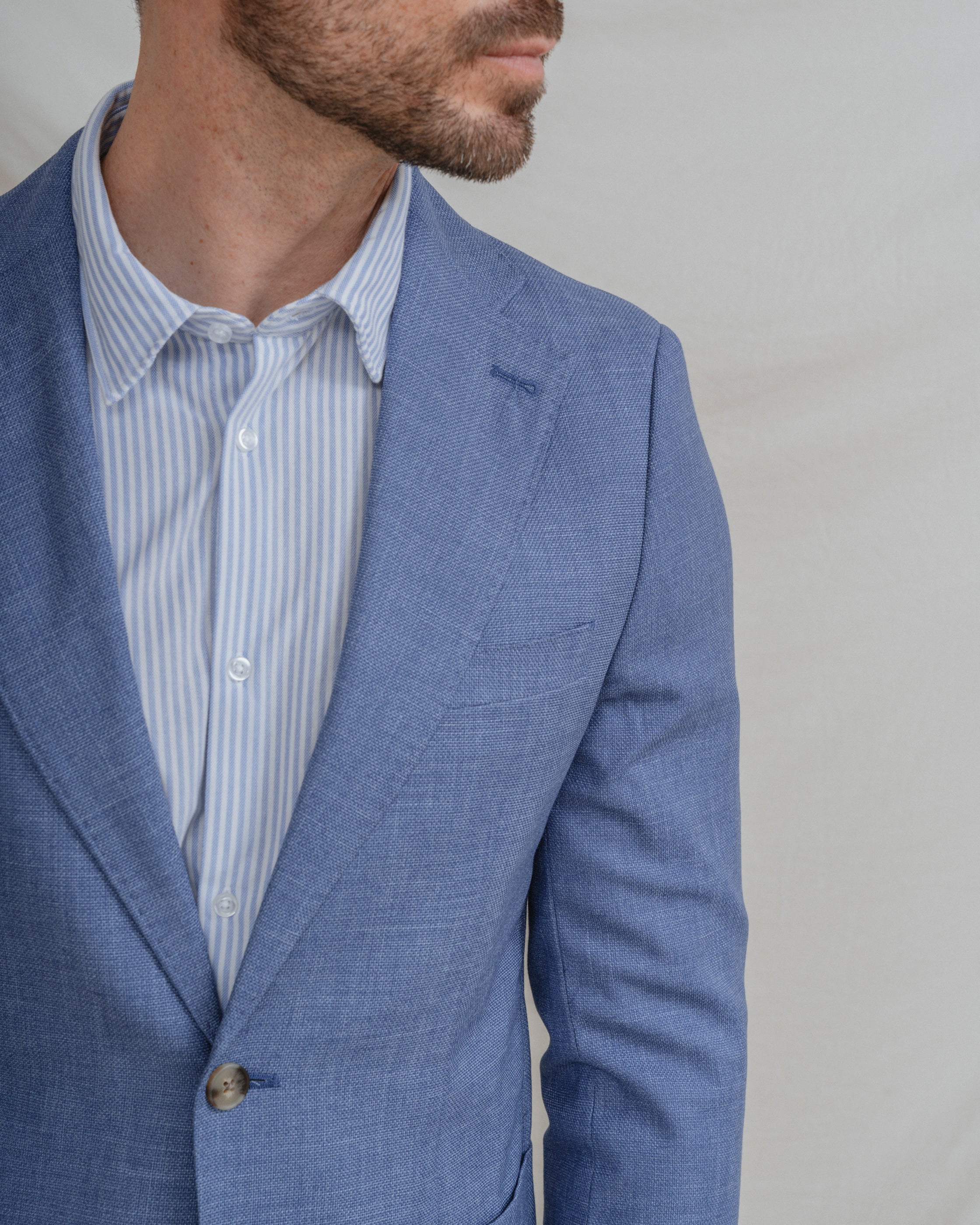 CHAQUETA CASUAL CELESTE