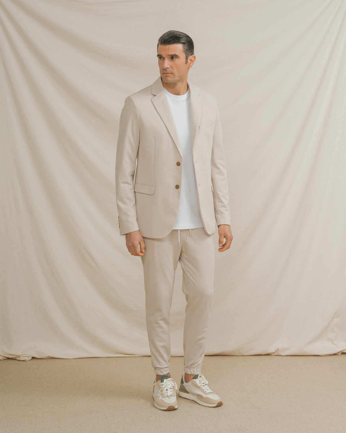BLAZER CASUAL ESTRUTURA BEGE