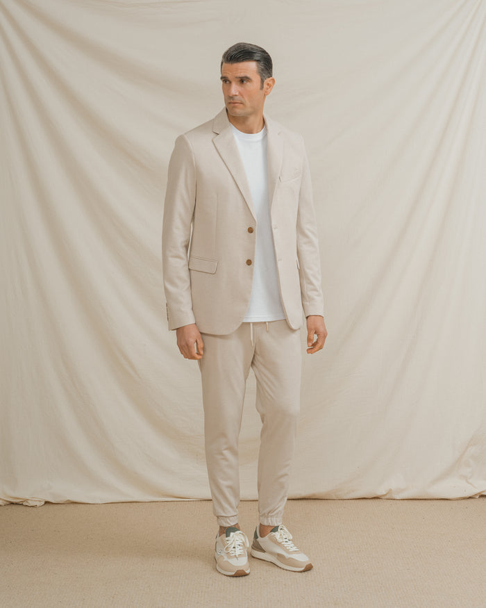BLAZER CASUAL ESTRUCTURA BEIGE