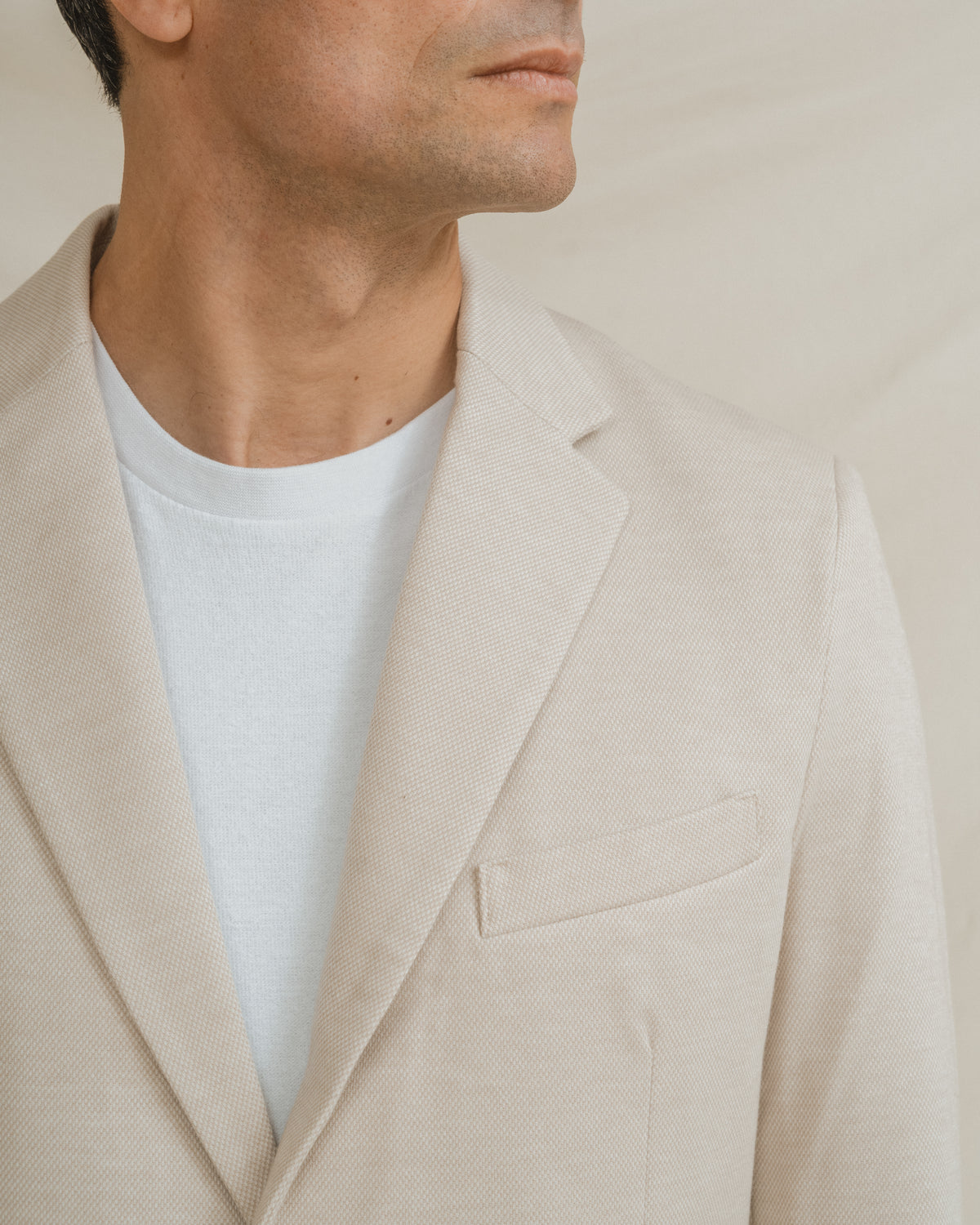 BLAZER CASUAL ESTRUTURA BEGE