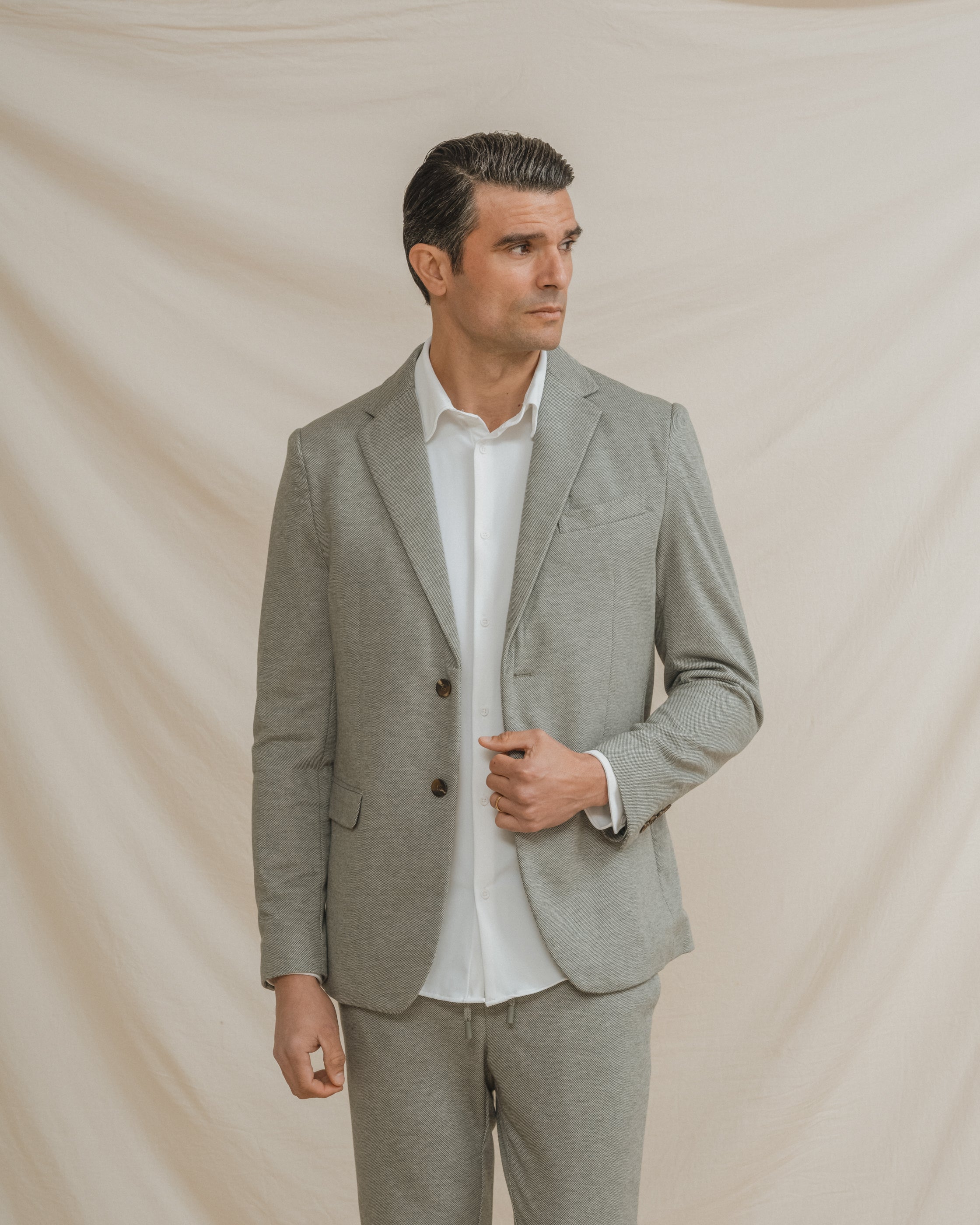 BLAZER CASUAL ESTRUCTURA VERDE