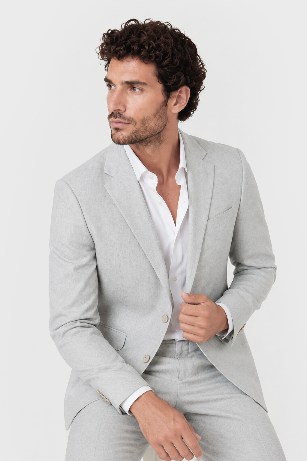 CHAQUETA TRAJE LINO