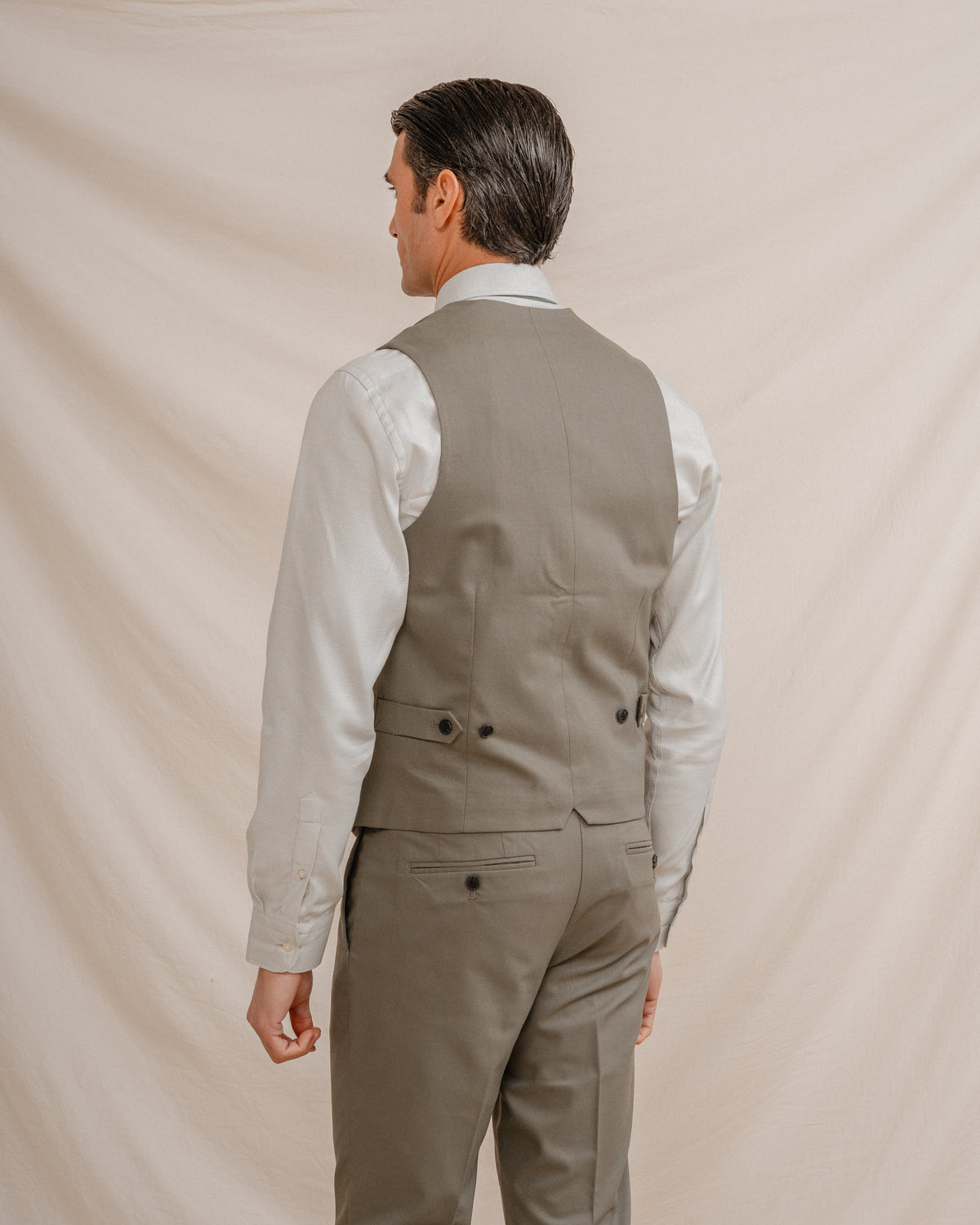 CHALECO TRAJE VERDE