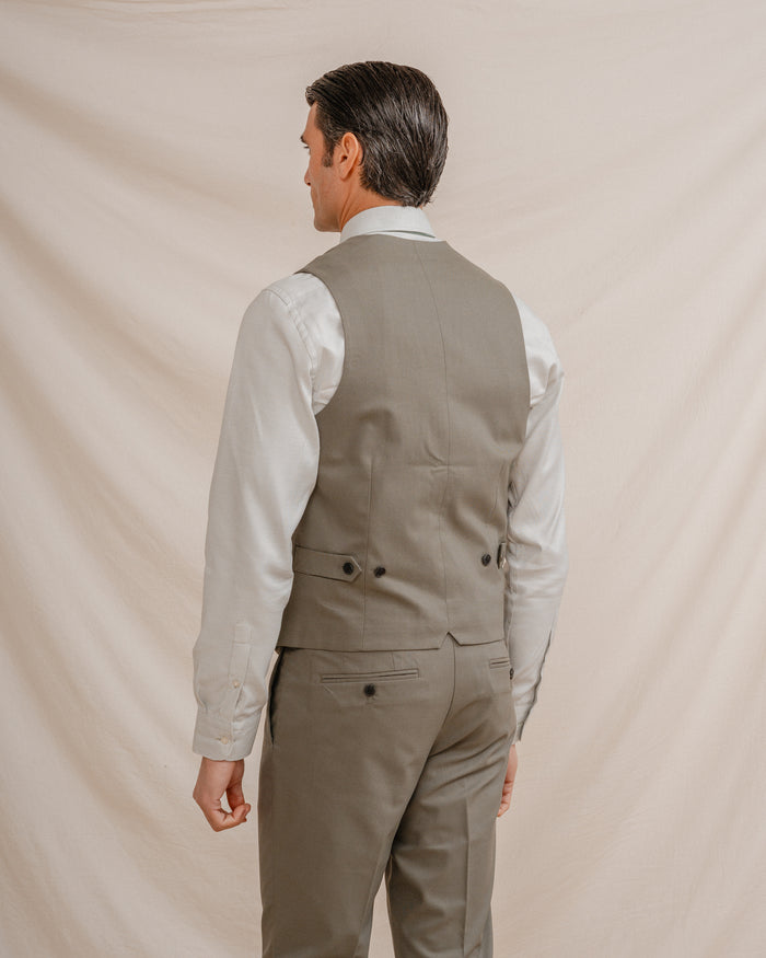 CHALECO TRAJE VERDE