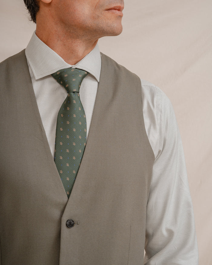 CHALECO TRAJE VERDE