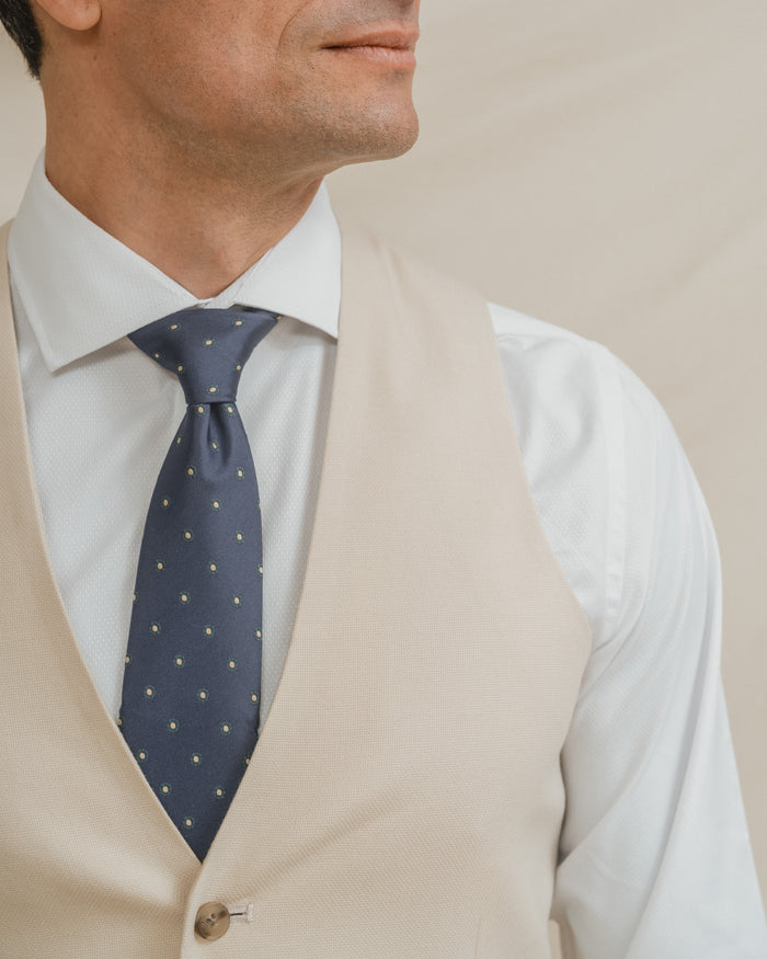CHALECO TRAJE BEIGE