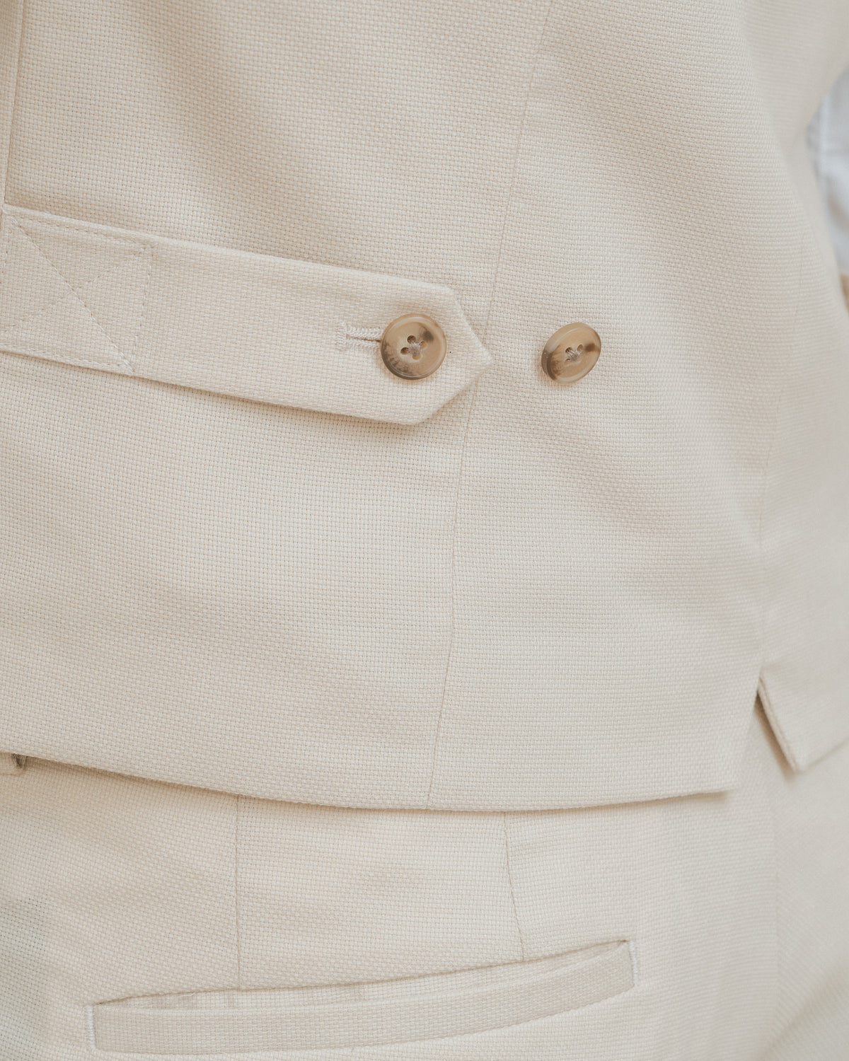 CHALECO TRAJE BEIGE