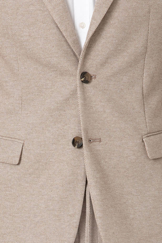 CHAQUETA TRAJE PUNTO MARRÓN