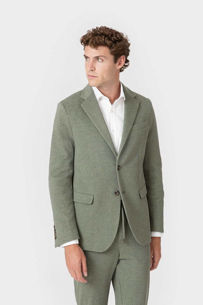CHAQUETA TRAJE PUNTO VERDE