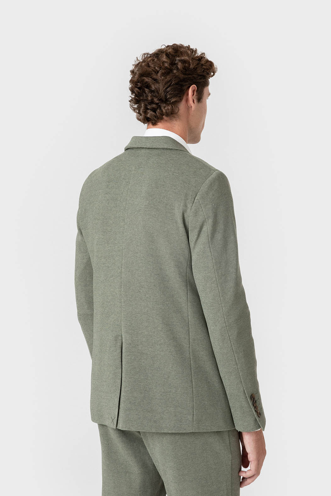CHAQUETA TRAJE PUNTO VERDE