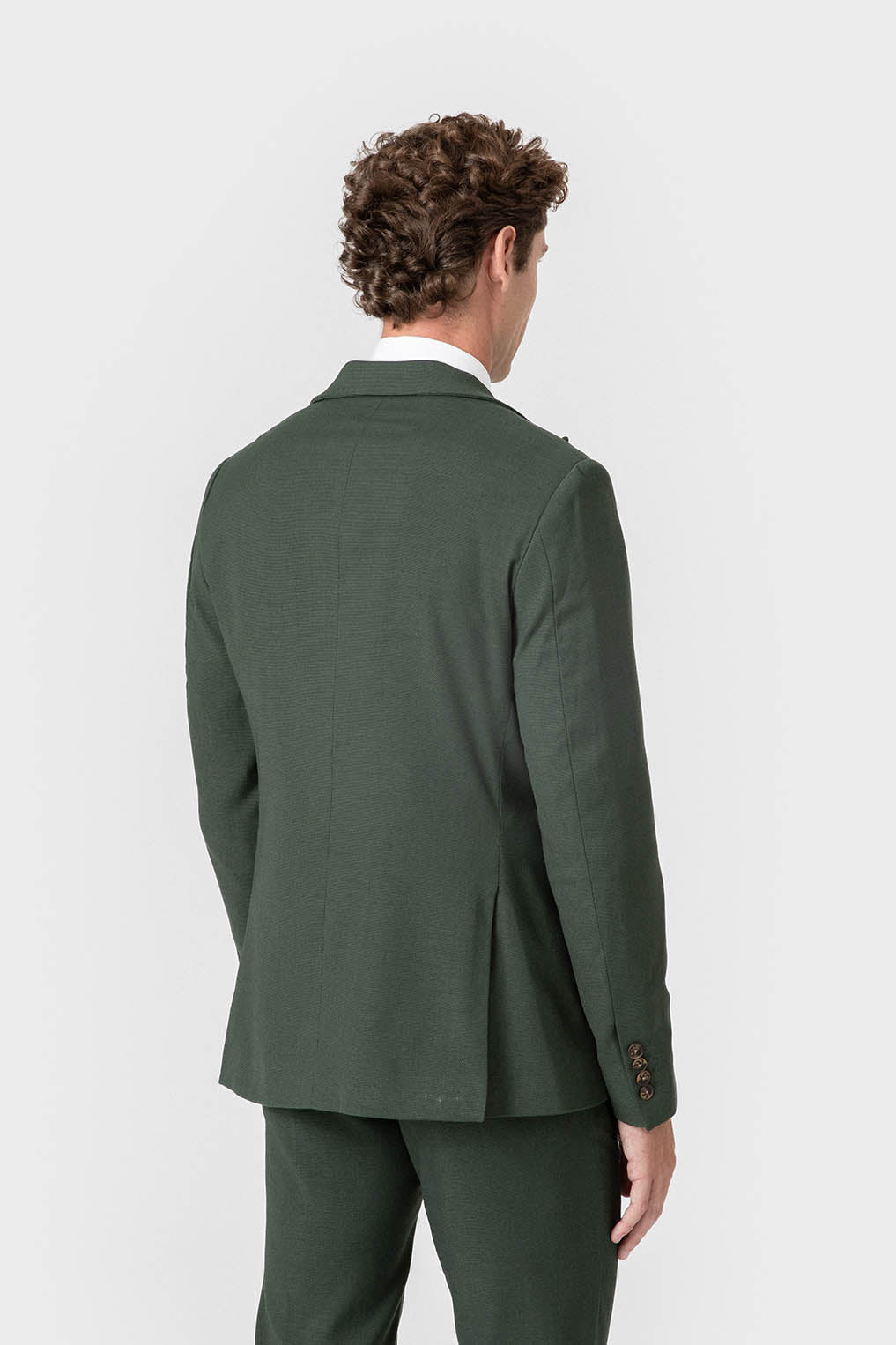 CHAQUETA CRUZADA TRAJE VERDE