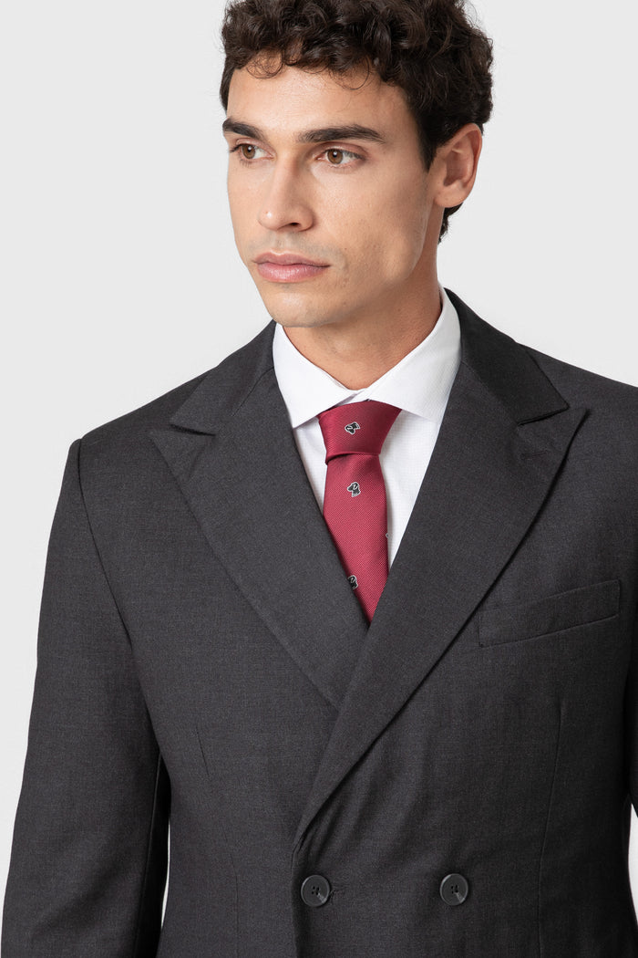 CHAQUETA CRUZADA TRAJE GRÍS MARENGO