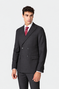 CHAQUETA CRUZADA TRAJE GRÍS MARENGO