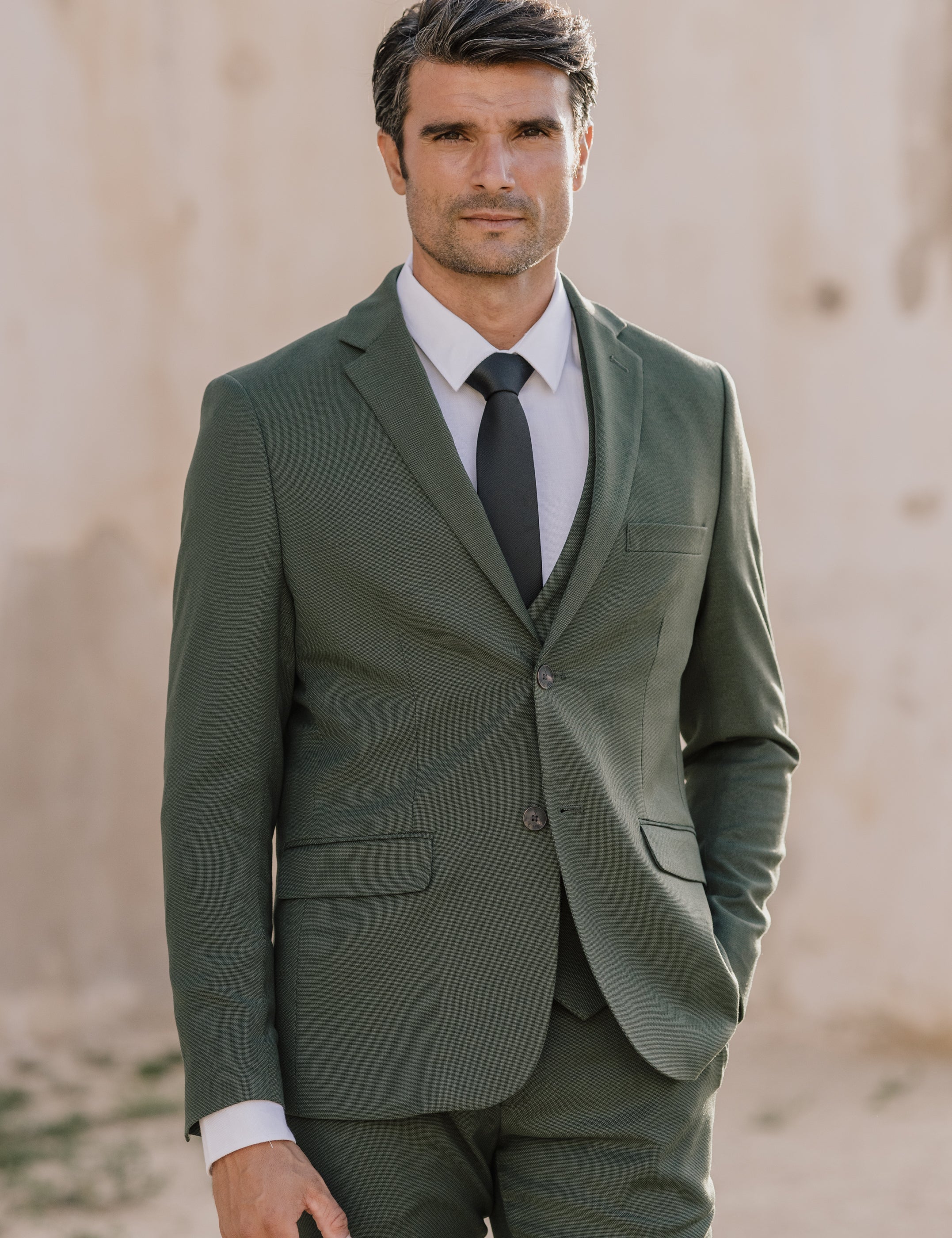 CHAQUETA TRAJE VERDE