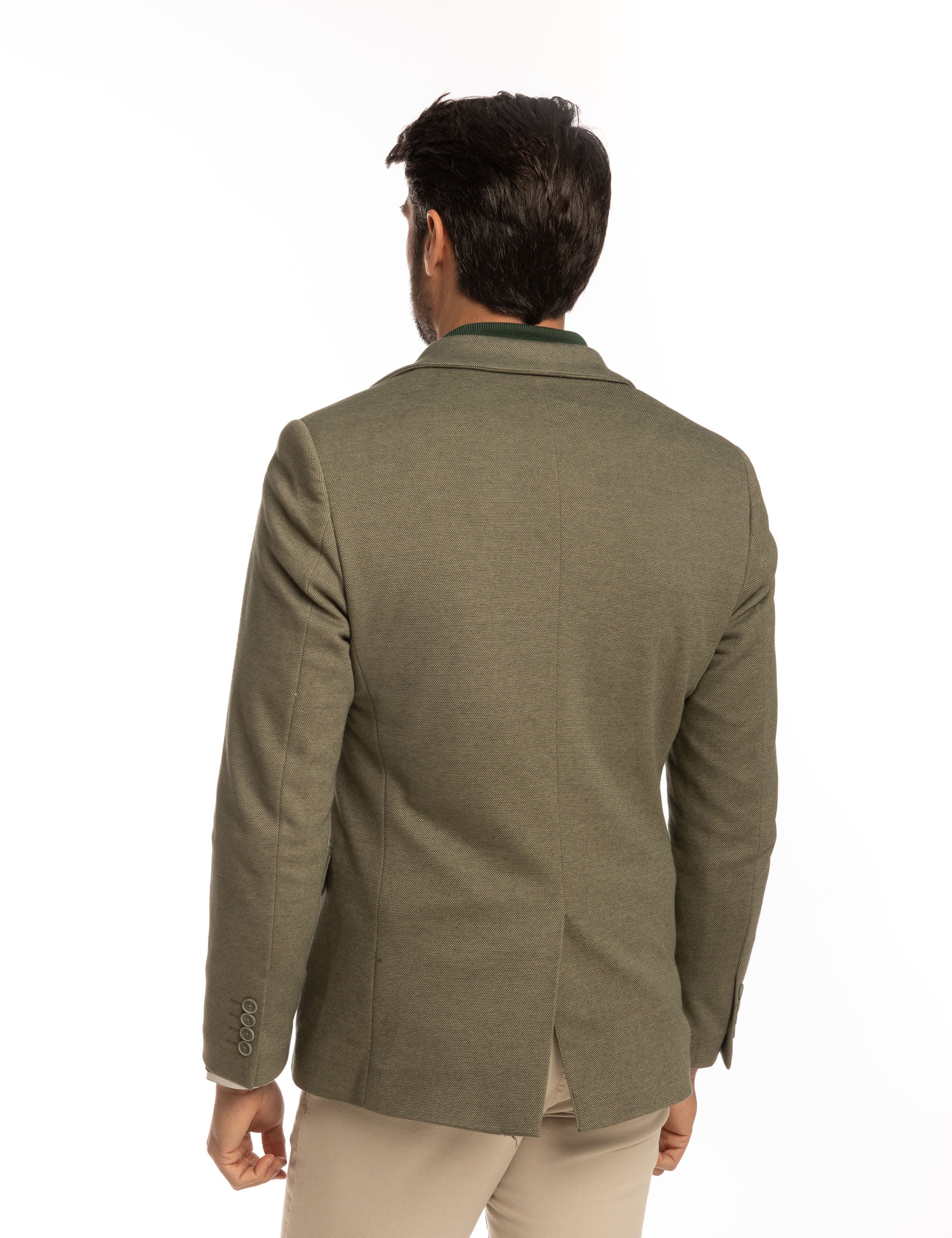 BLAZER CASUAL PUNTO VERDE