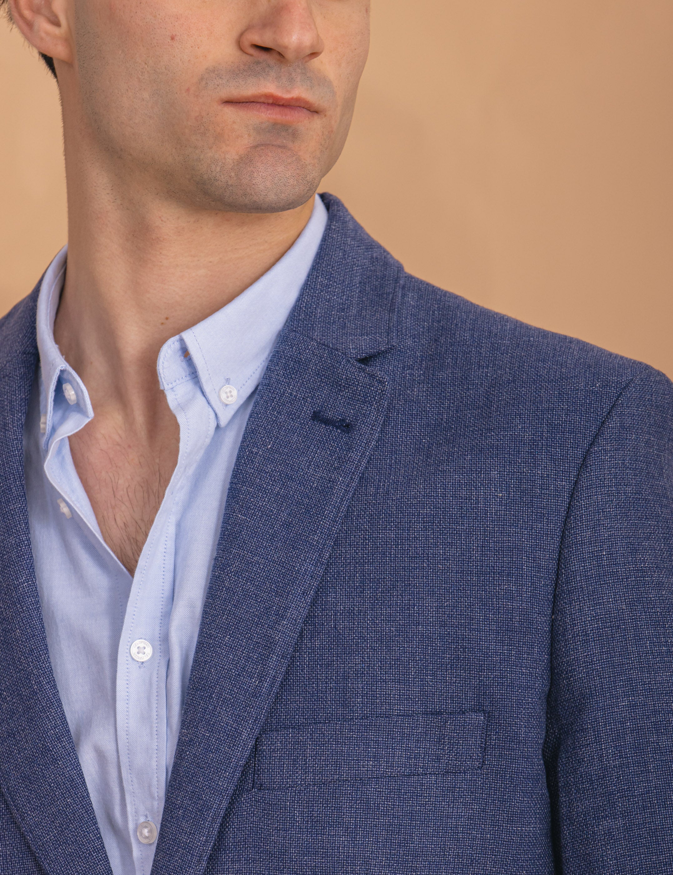 BLAZER CASUAL AZULINO