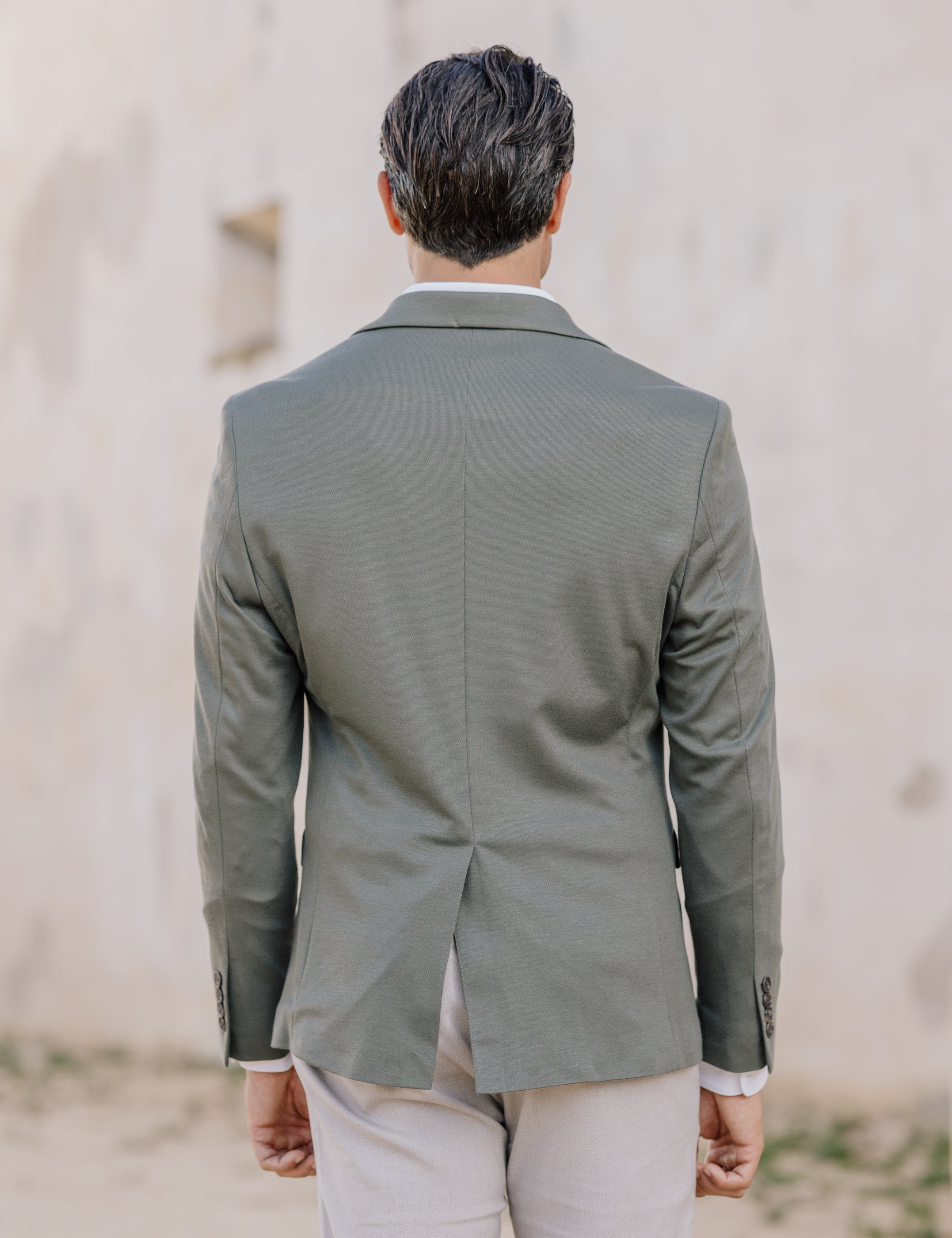 BLAZER CASUAL PUNTO VERDE