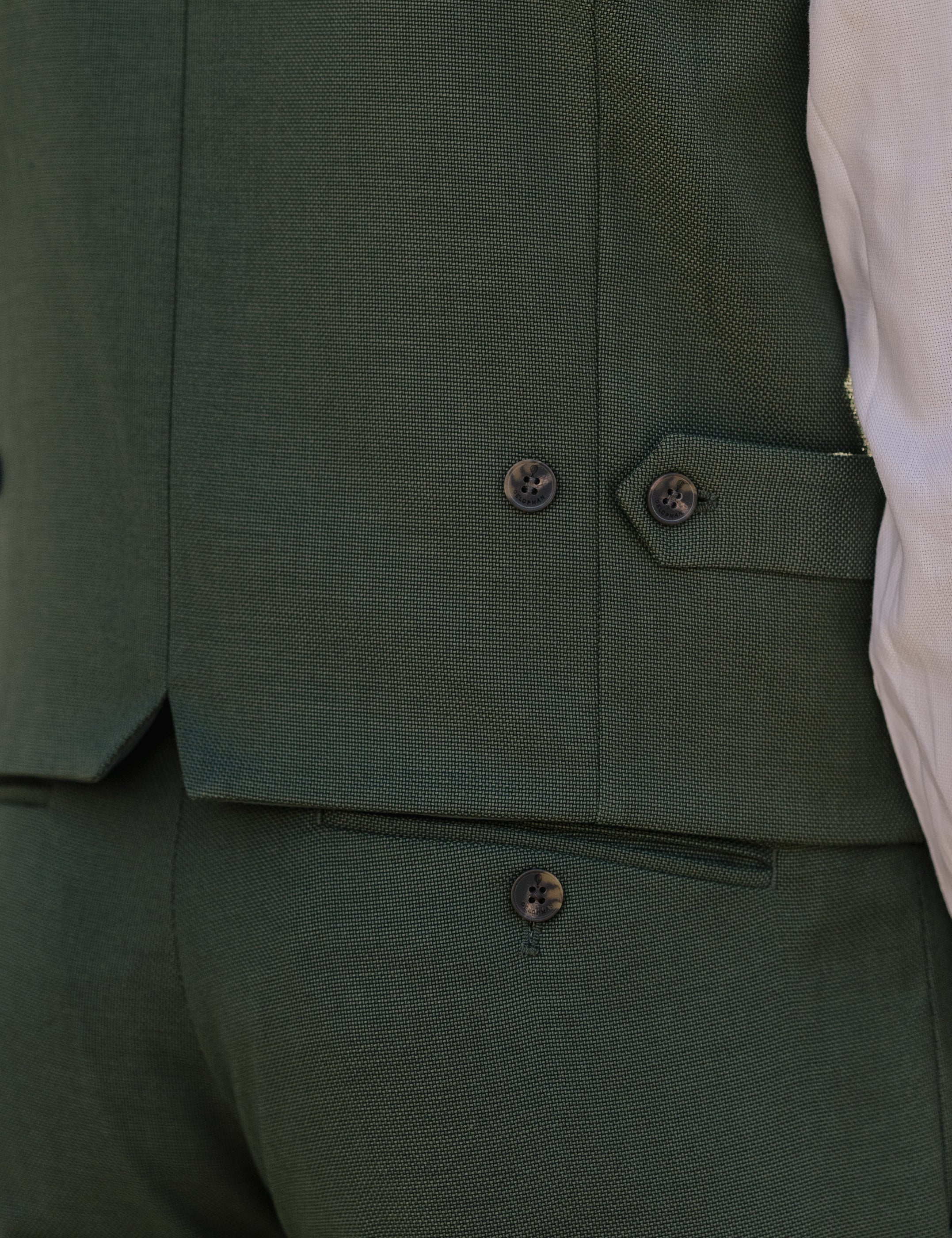 CHALECO TRAJE VERDE
