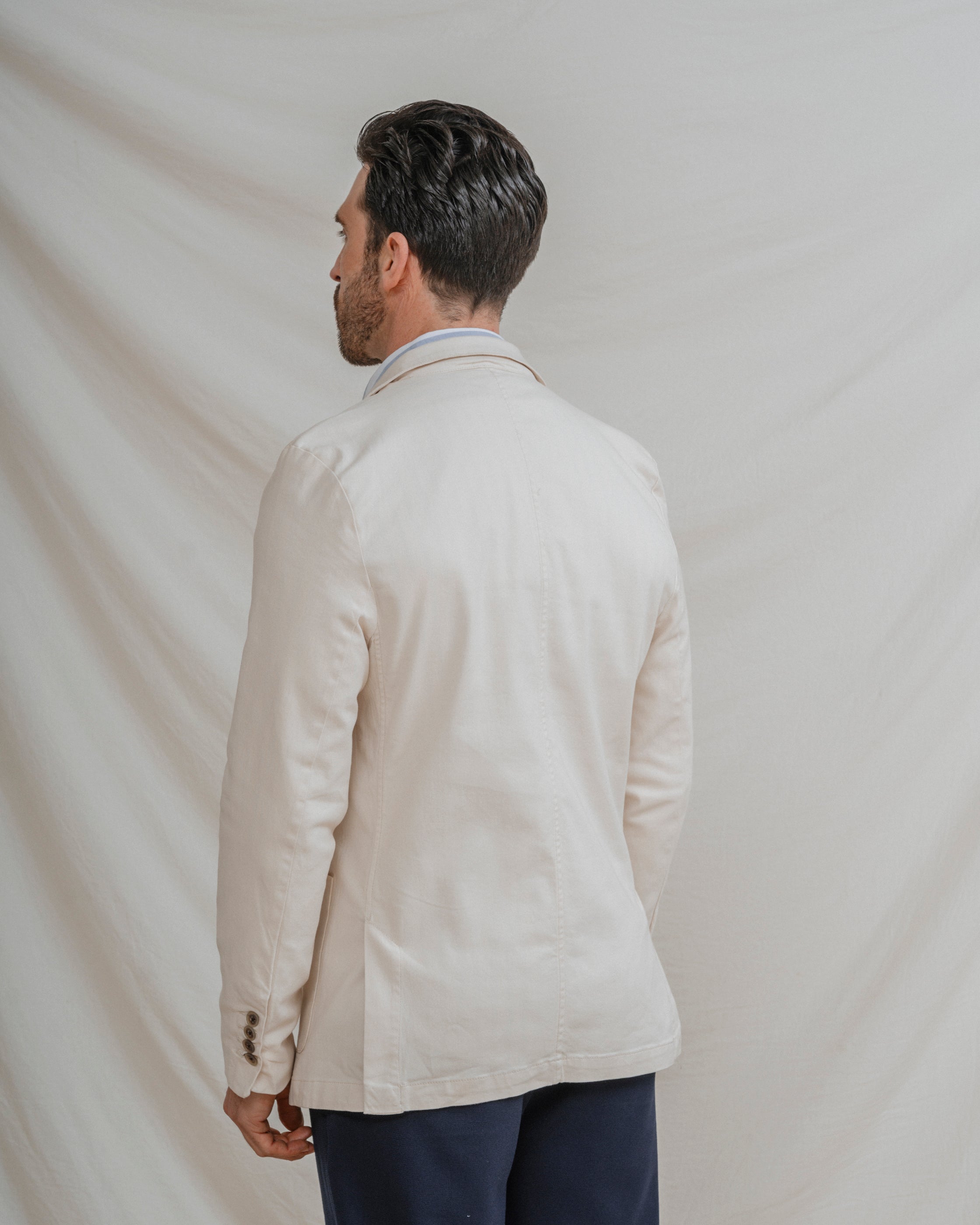 BLAZER CASUAL ALGODÓN BEIGE