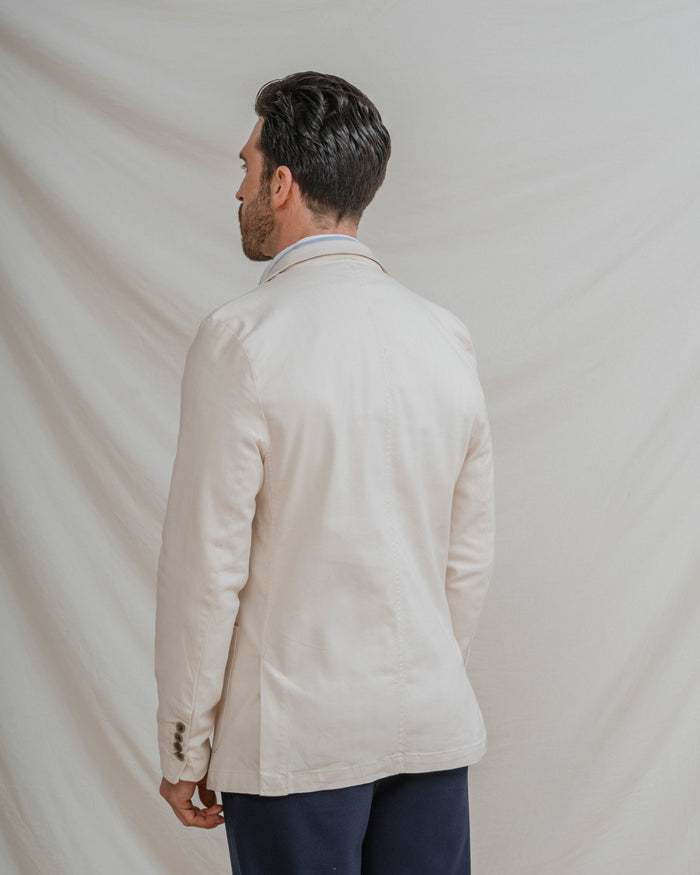 BLAZER CASUAL ALGODÓN BEIGE