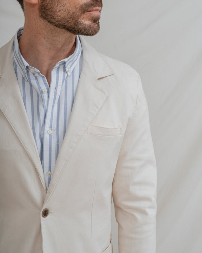 BLAZER CASUAL ALGODÓN BEIGE