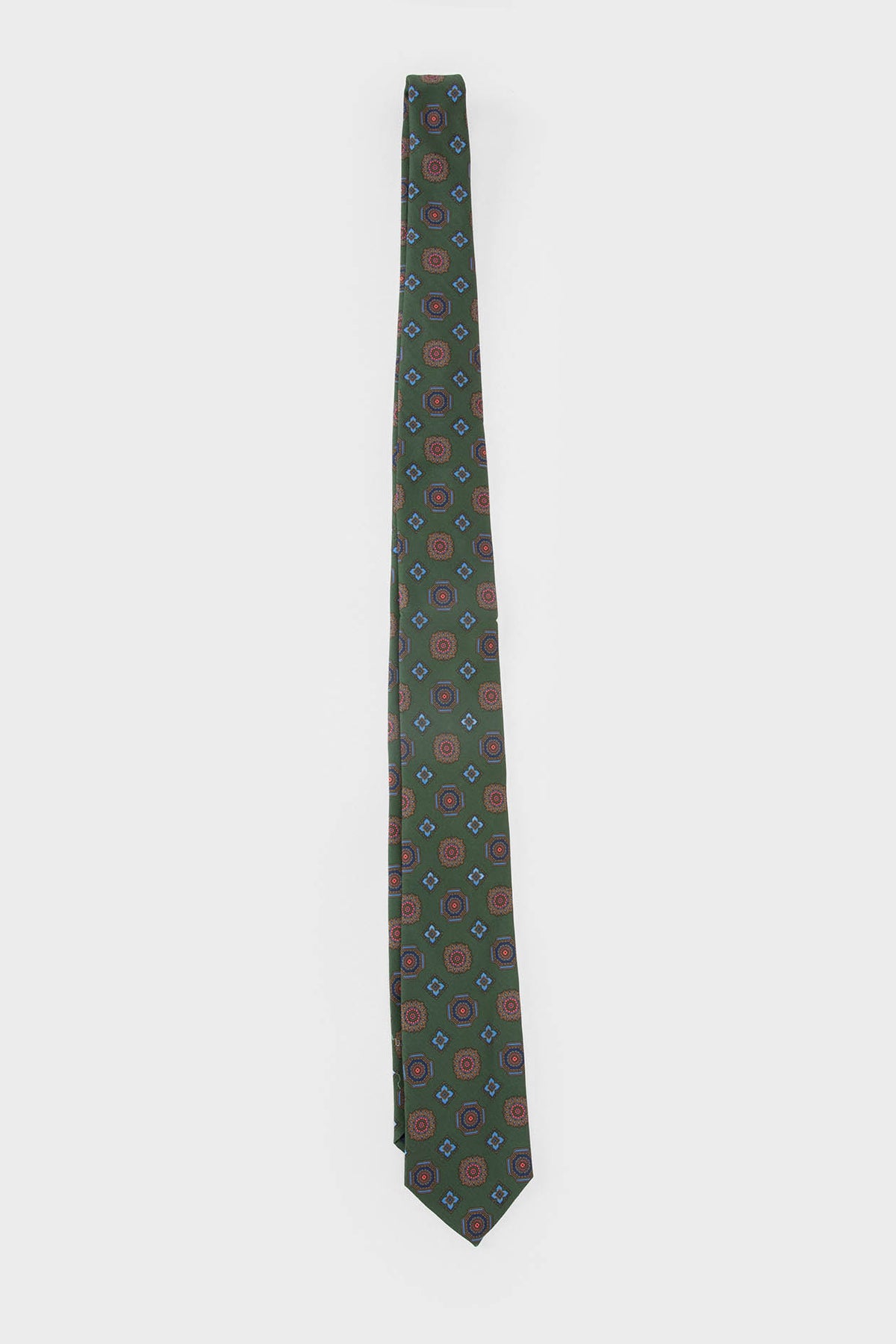 CORBATA VERDE DISEÑO MOSAICO