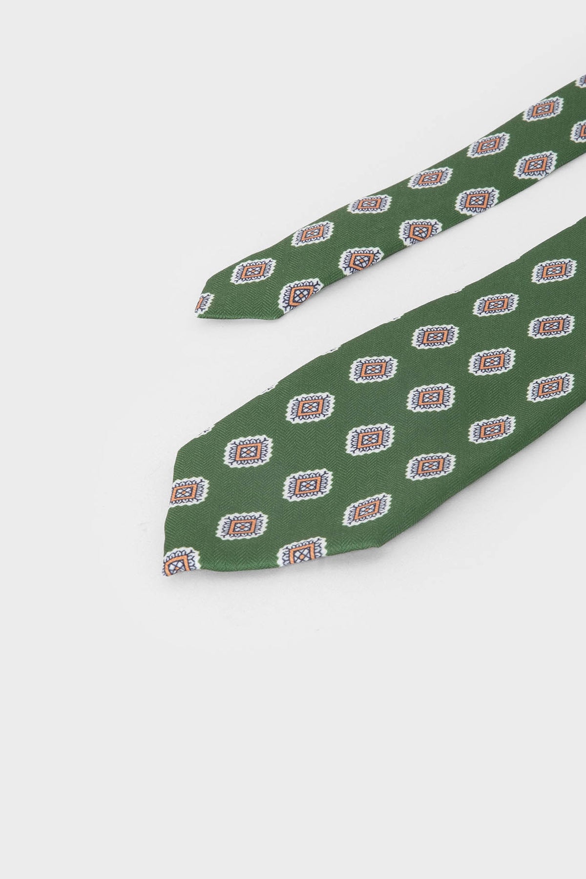 CORBATA VERDE DISEÑO MOSAICO