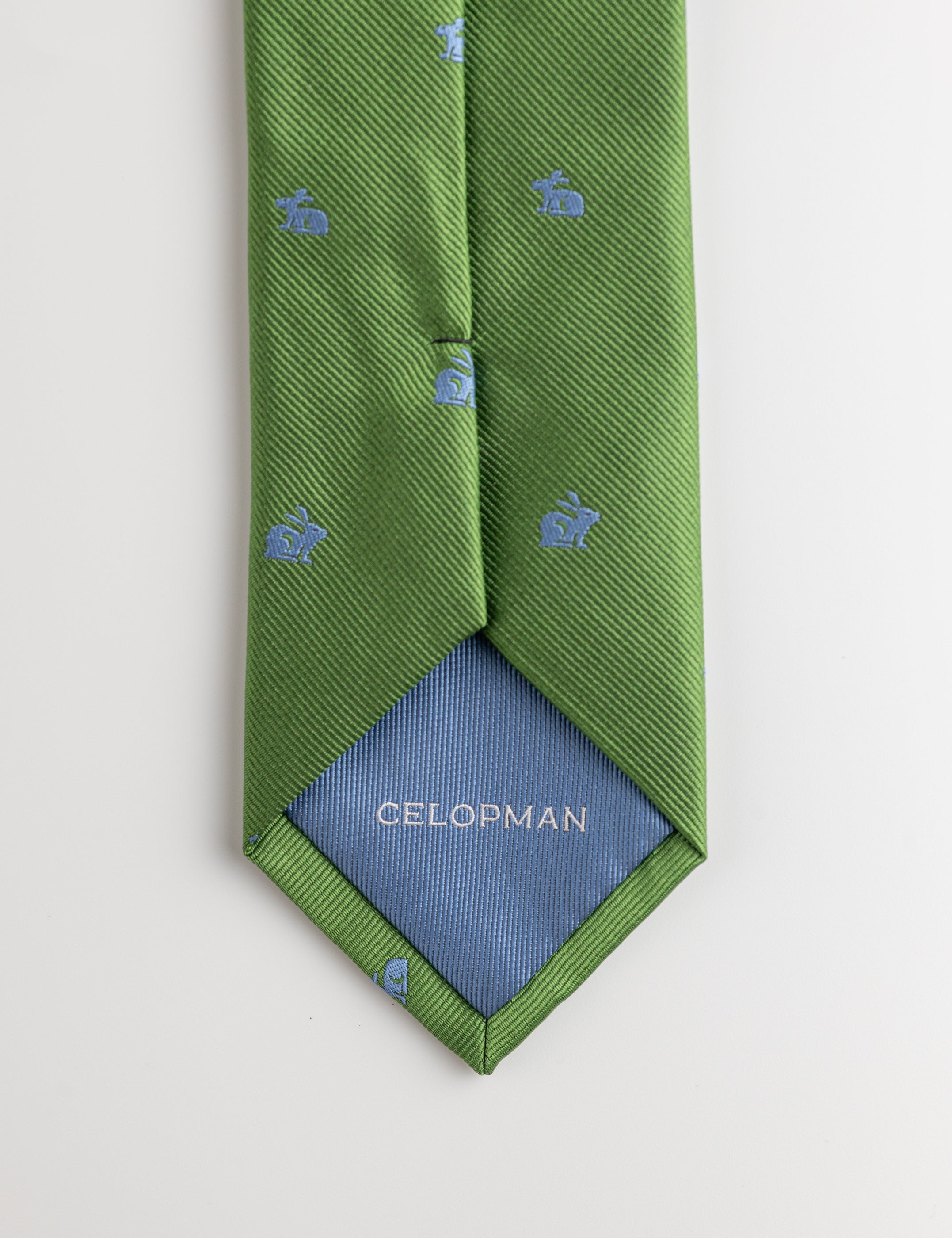 CORBATA VERDE BORDADA