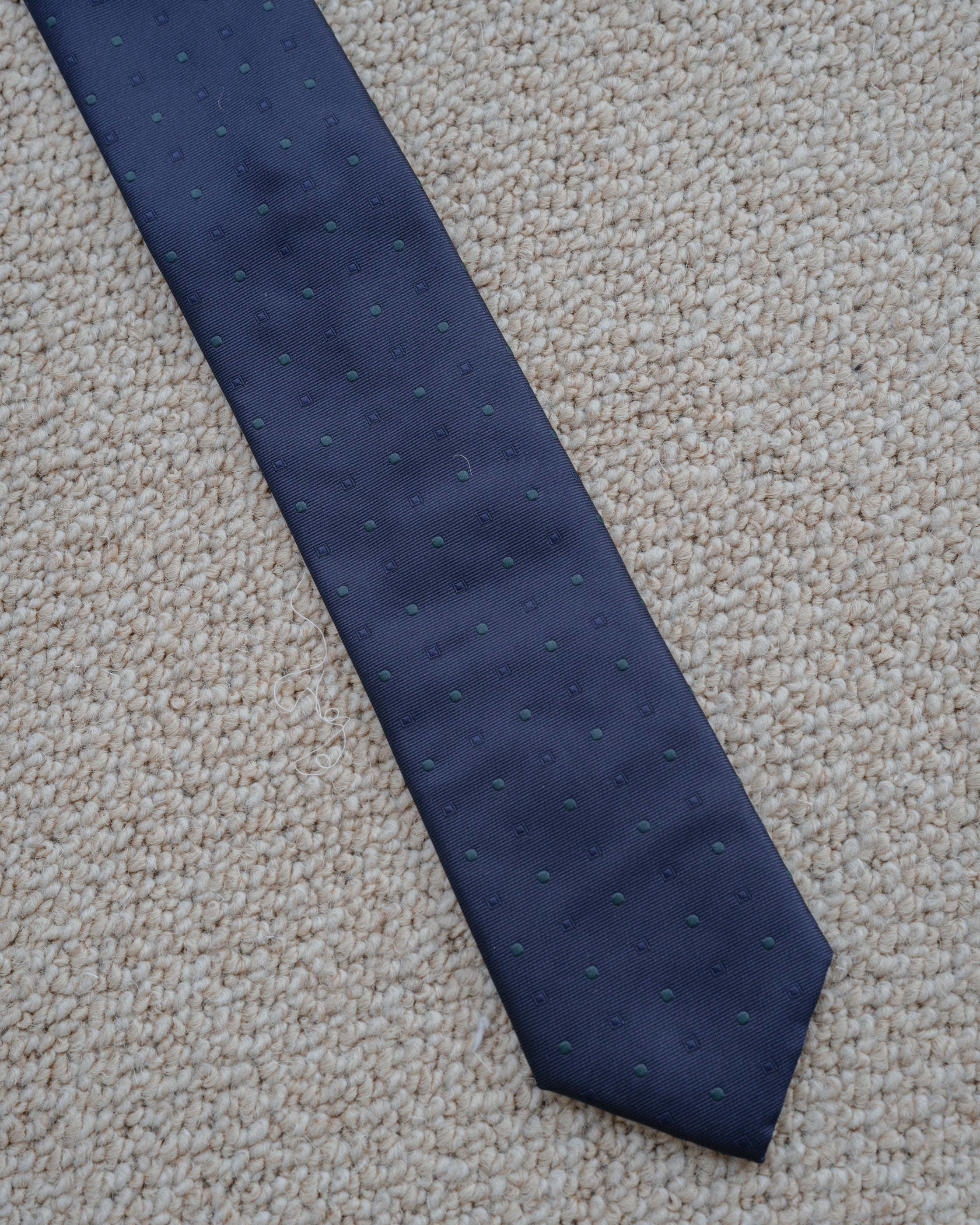 CORBATA AZUL TOPO BROCADO