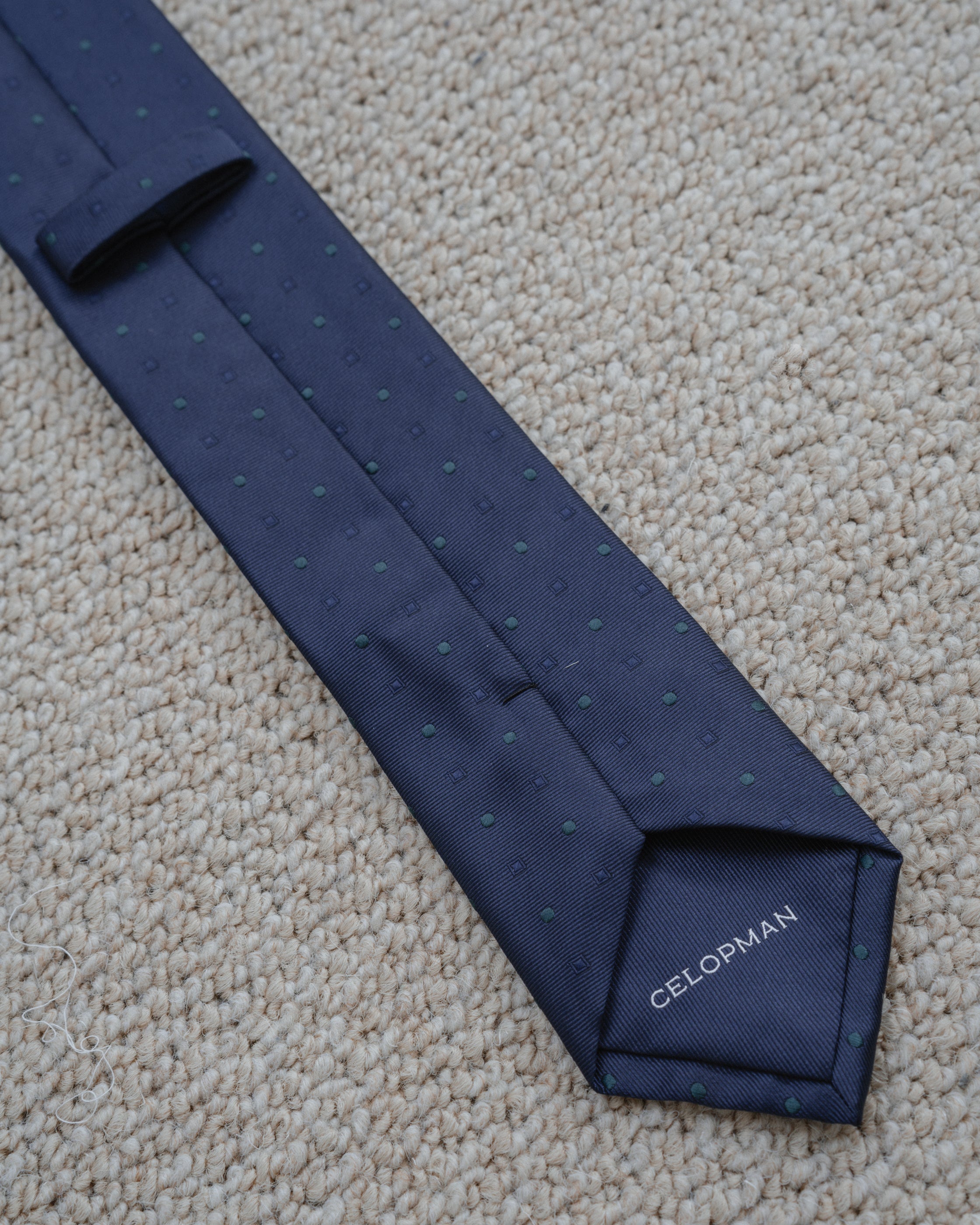 CORBATA AZUL TOPO BROCADO