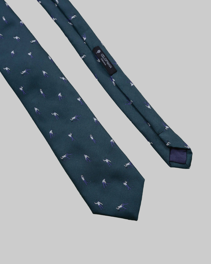 CORBATA AZUL DISEÑO GOLF