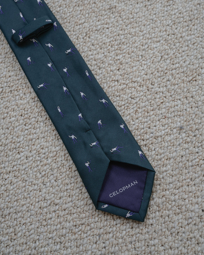 CORBATA AZUL DISEÑO GOLF