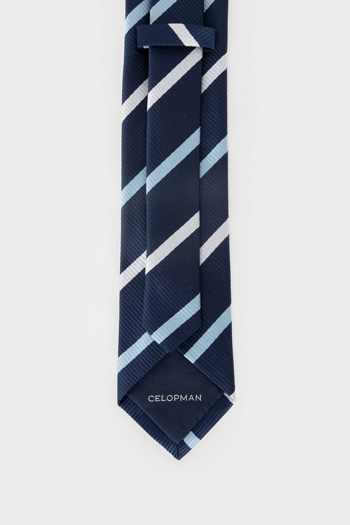CORBATA AZUL DIAGONAL