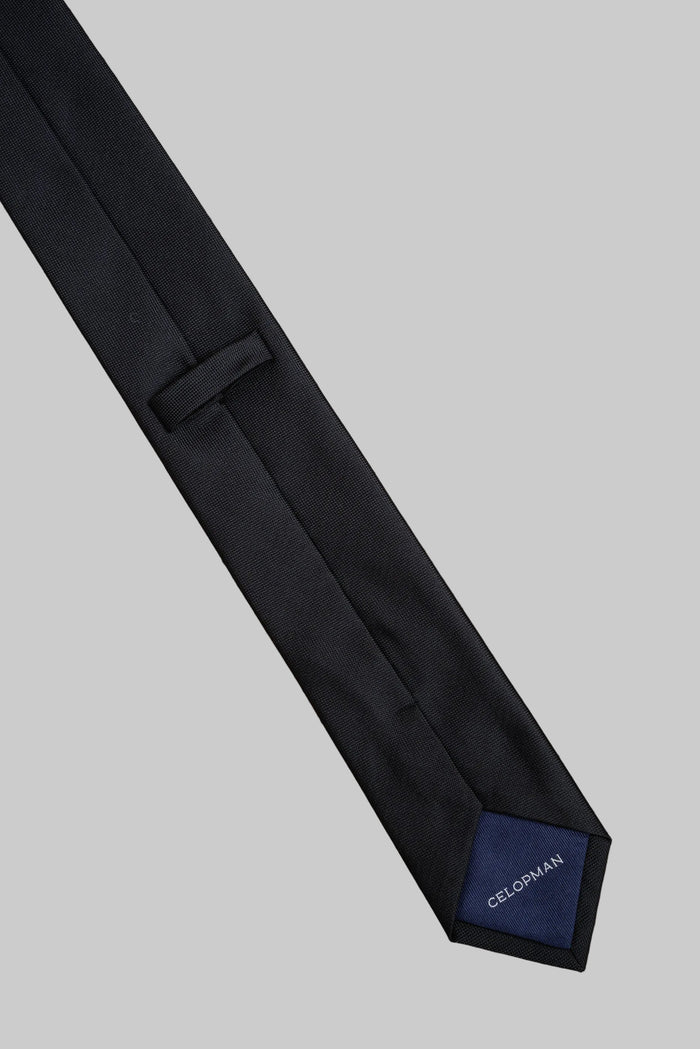 CORBATA BÁSICA CUADRILLÉ NEGRA