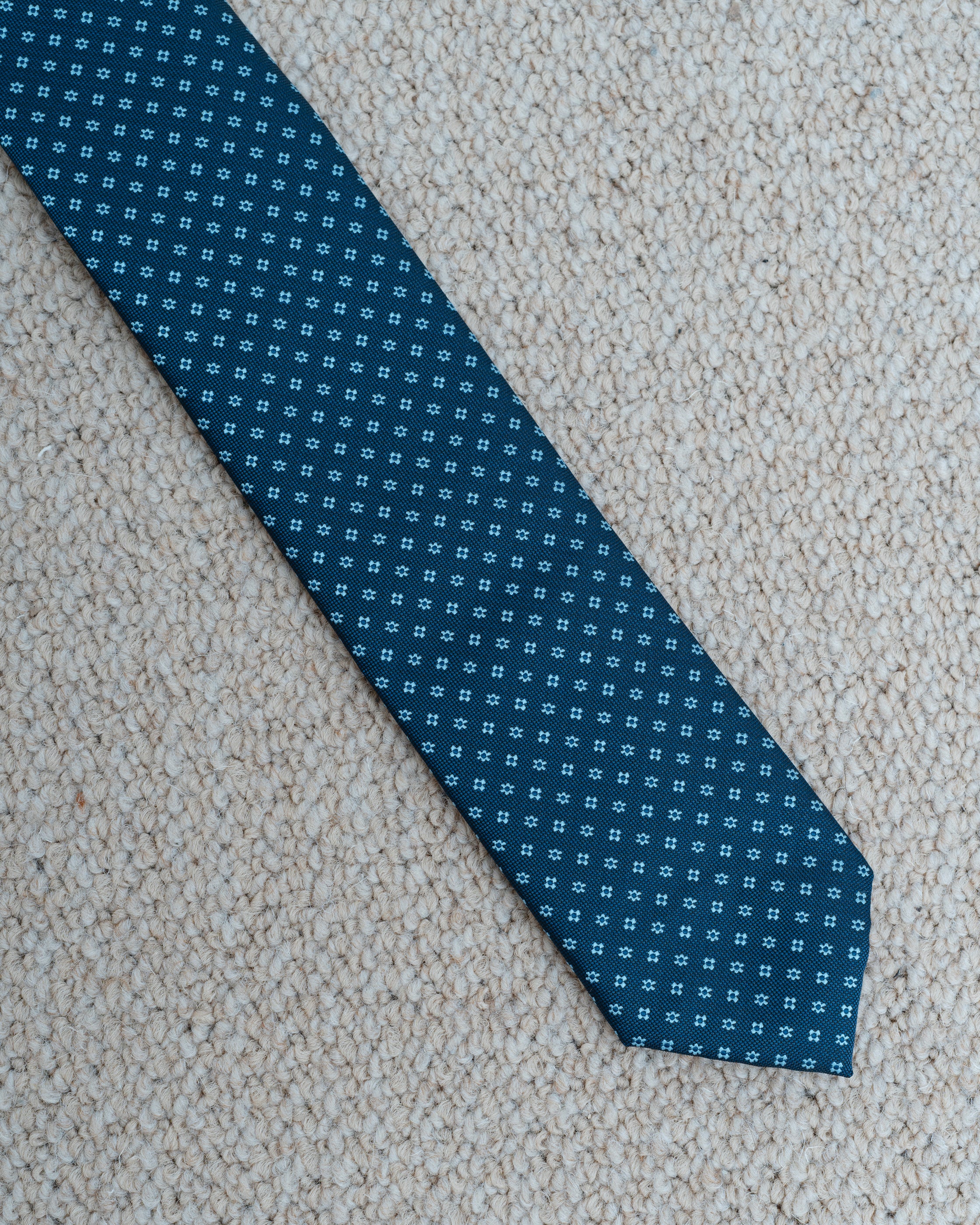 CORBATA AZUL ESTAMPADO