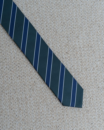 GRAVATA VERDE LISTRA DIAGONAL