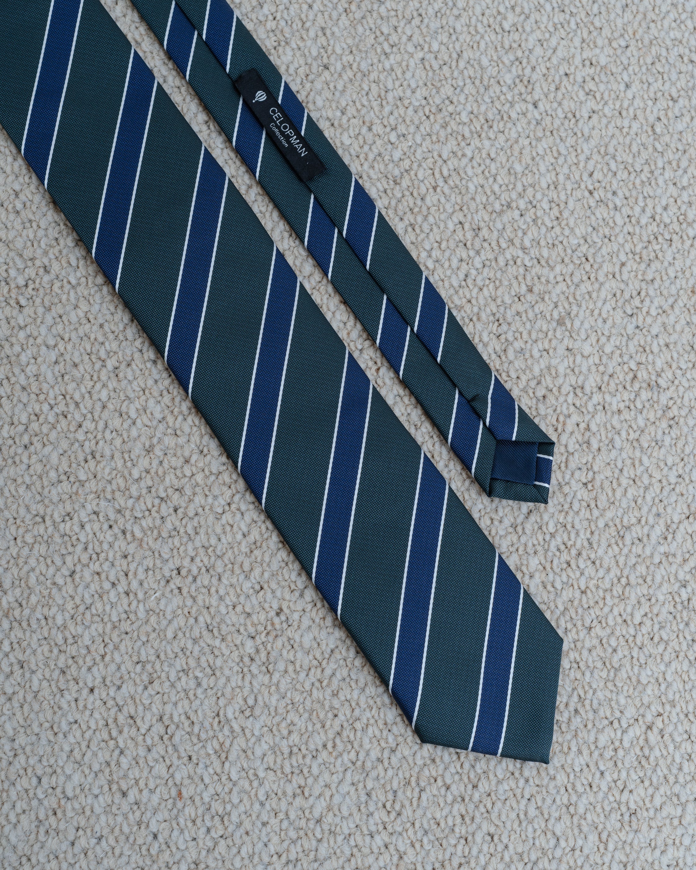 CORBATA VERDE RAYA DIAGONAL