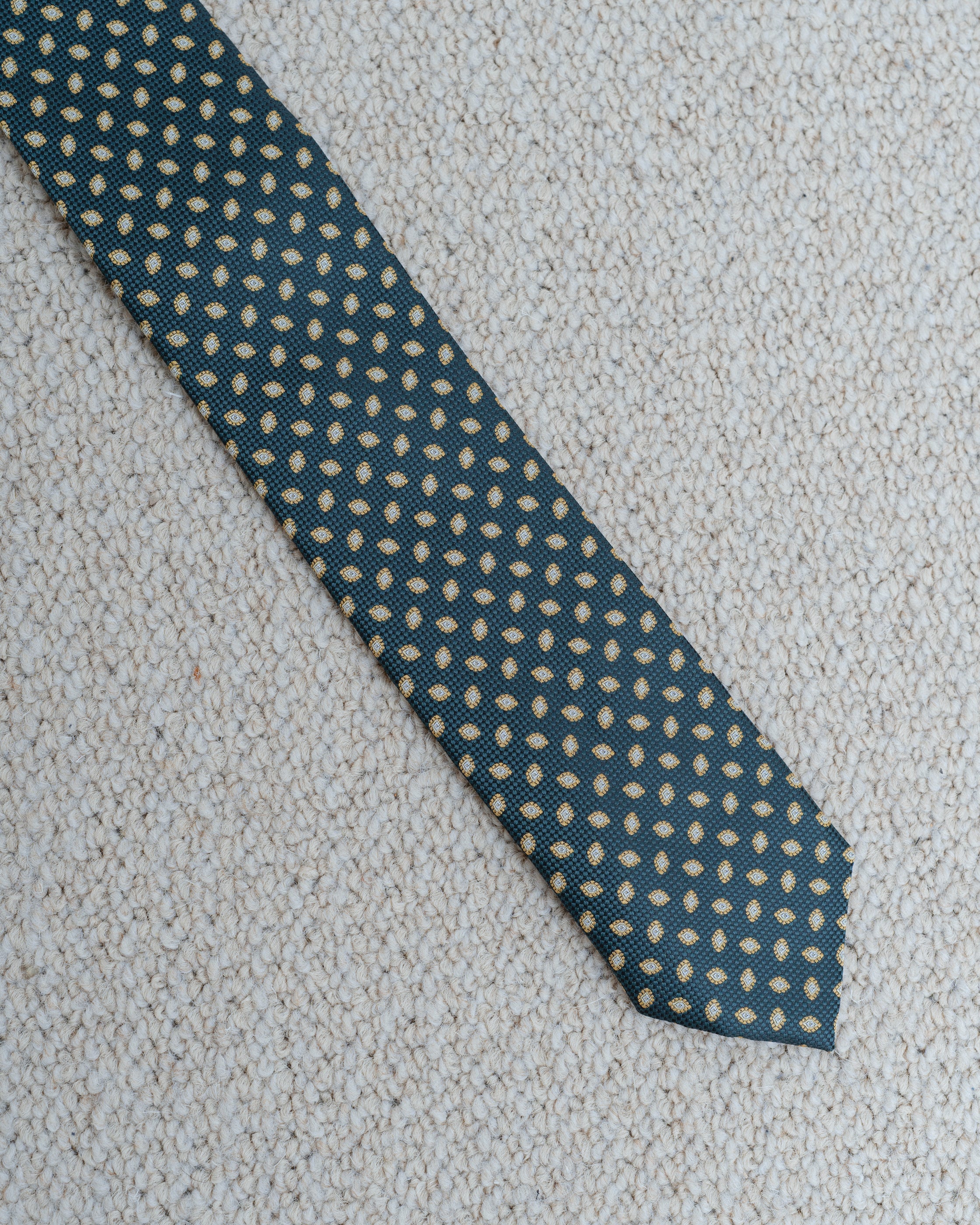 CORBATA VERDE BORDADA