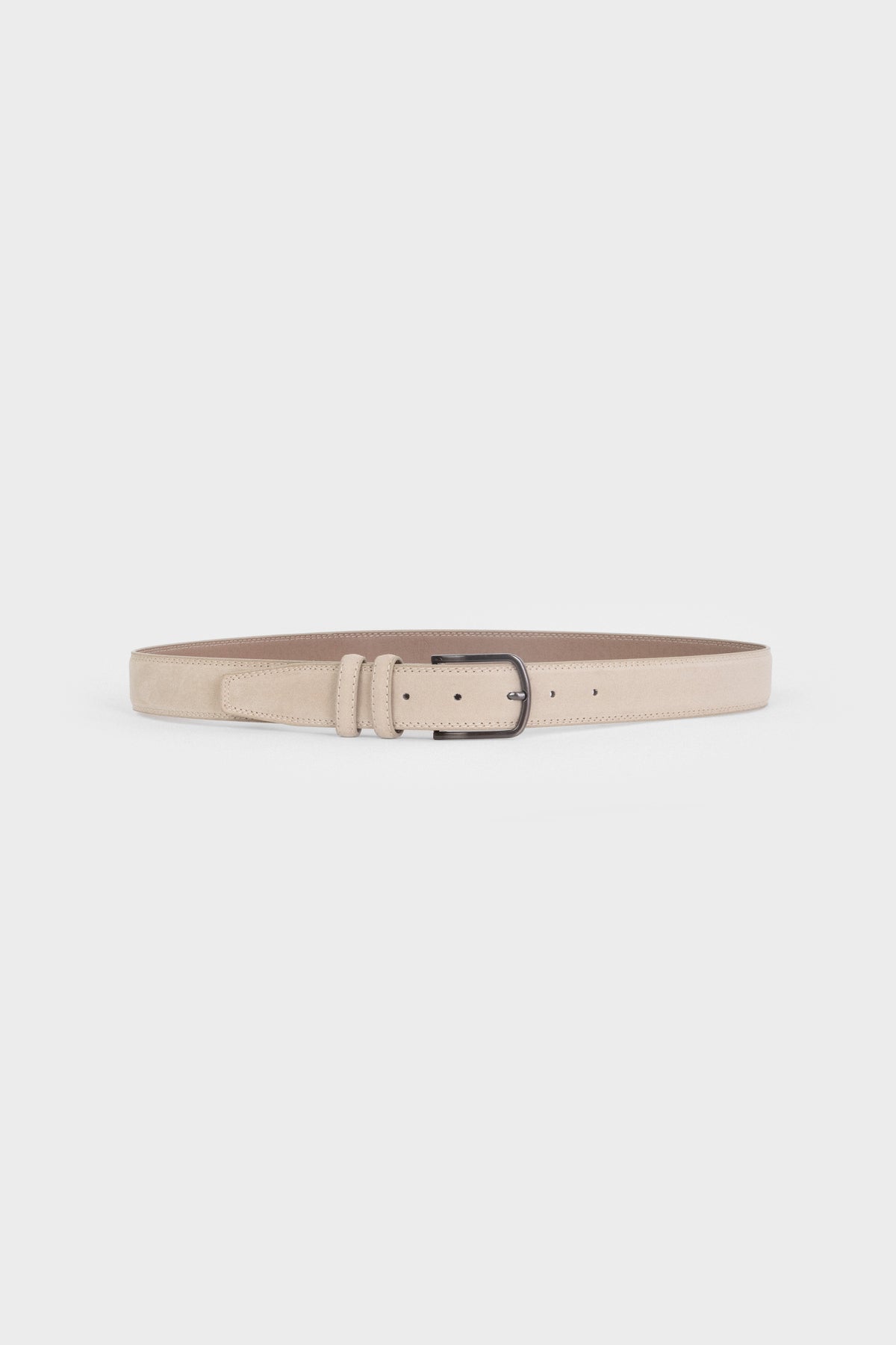 CINTURON TEXTURA SUEDE BEIGE