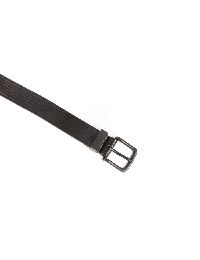 CINTURON CASUAL RAYADO NEGRO