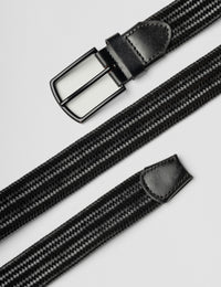 CINTURON TRENZADO NEGRO