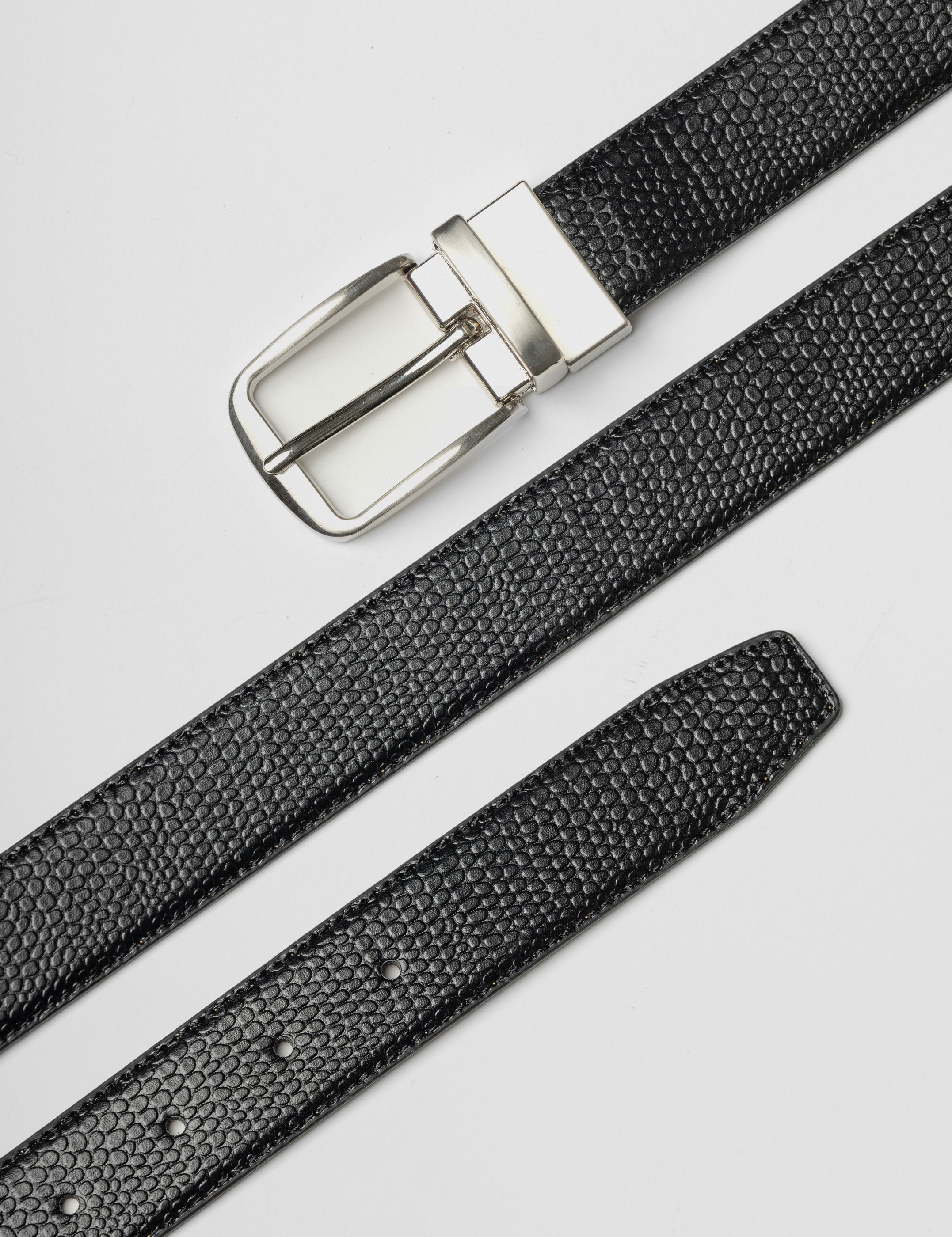 CINTURON REVERSIBLE LABRADO NEGRO/BEIGE