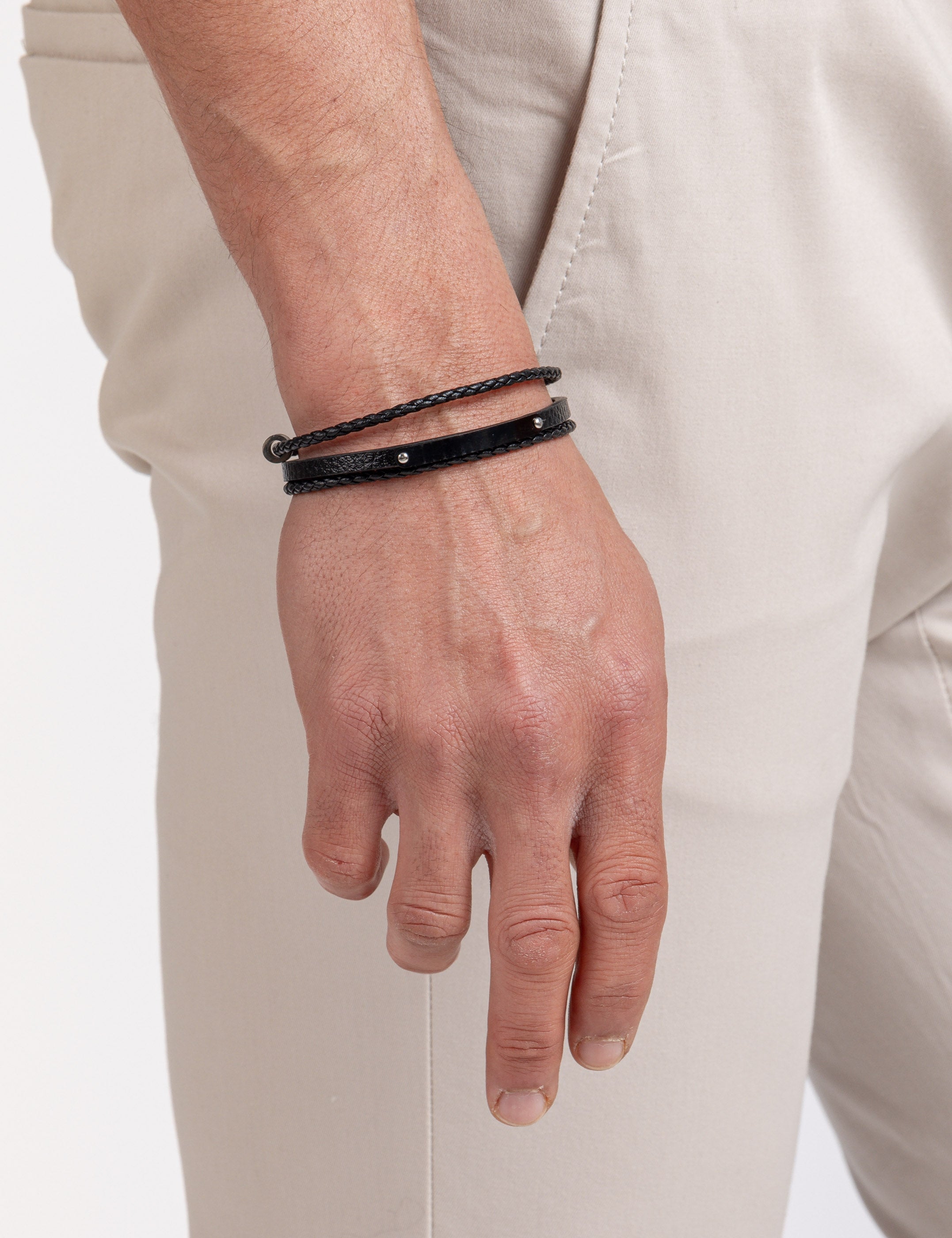 PULSERA TRENZADA COMBINADA