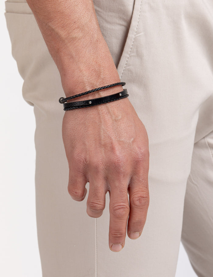 PULSERA TRENZADA COMBINADA
