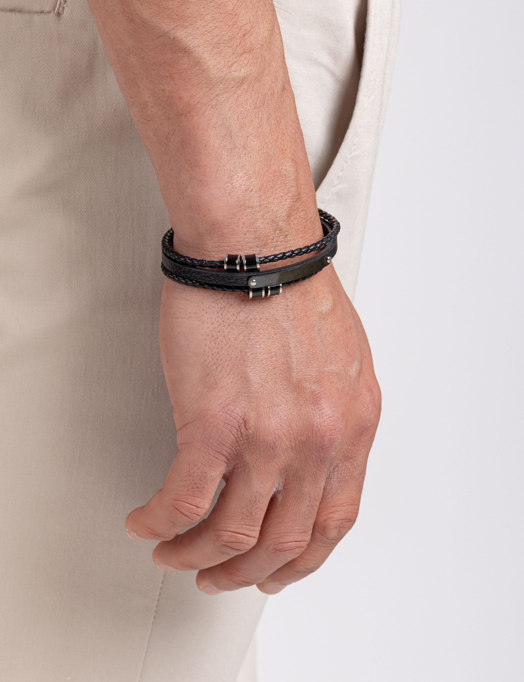 PULSERA TRENZADA COMBINADA